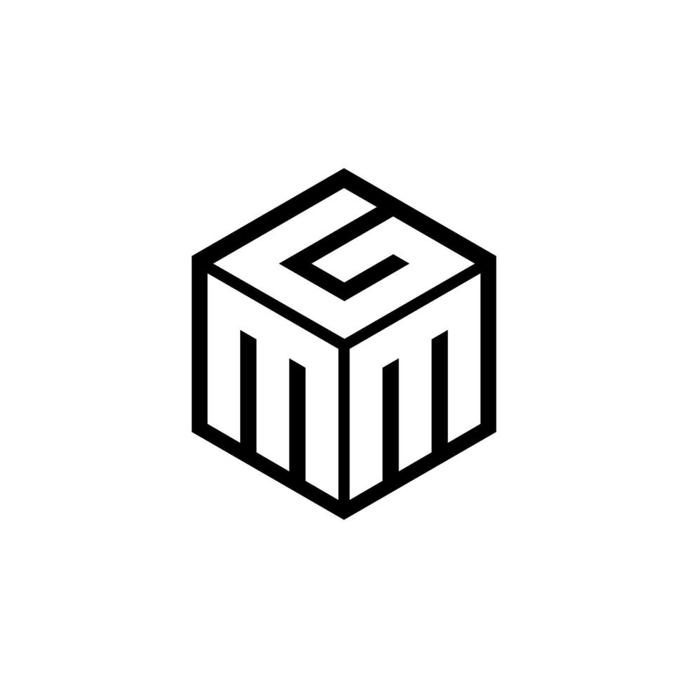 mmg-Buchstaben-Logo-Design mit weißem Hintergrund in Illustrator. Vektorlogo, Kalligrafie-Designs für Logo, Poster, Einladung usw. vektor