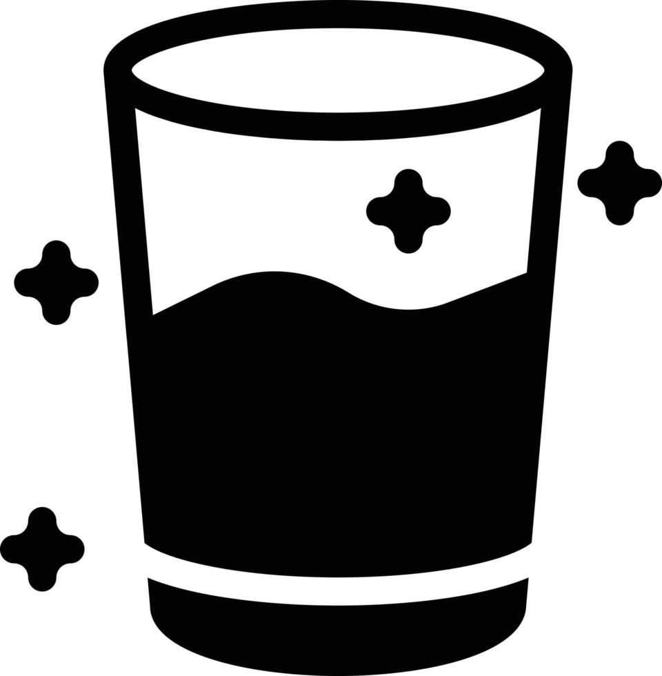 Wasserglas-Vektorillustration auf einem Hintergrund. Premium-Qualitätssymbole. Vektorsymbole für Konzept und Grafikdesign. vektor
