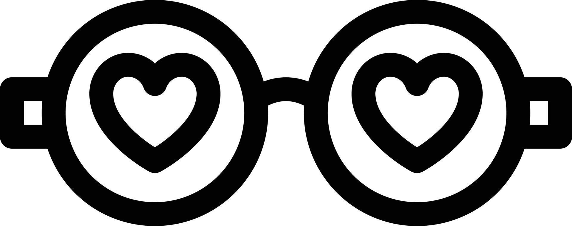 kärlek glasögon vektor illustration på en bakgrund.premium kvalitet symbols.vector ikoner för begrepp och grafisk design.