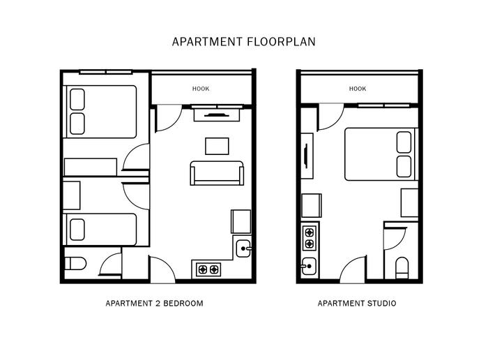 Wohnung Grundriss vektor