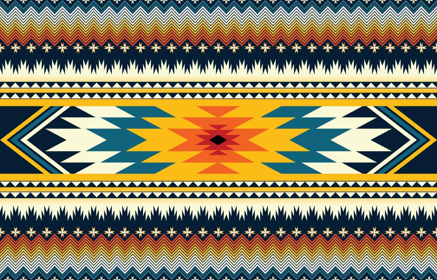 geometrisches ethnisches muster orientalischer und asiatischer traditioneller navajo-stil. Design für Fliesen, Keramik, Hintergrund, Tapeten, Kleidung, Packpapier, Stoffmuster und Vektorillustration. Musterstil. vektor