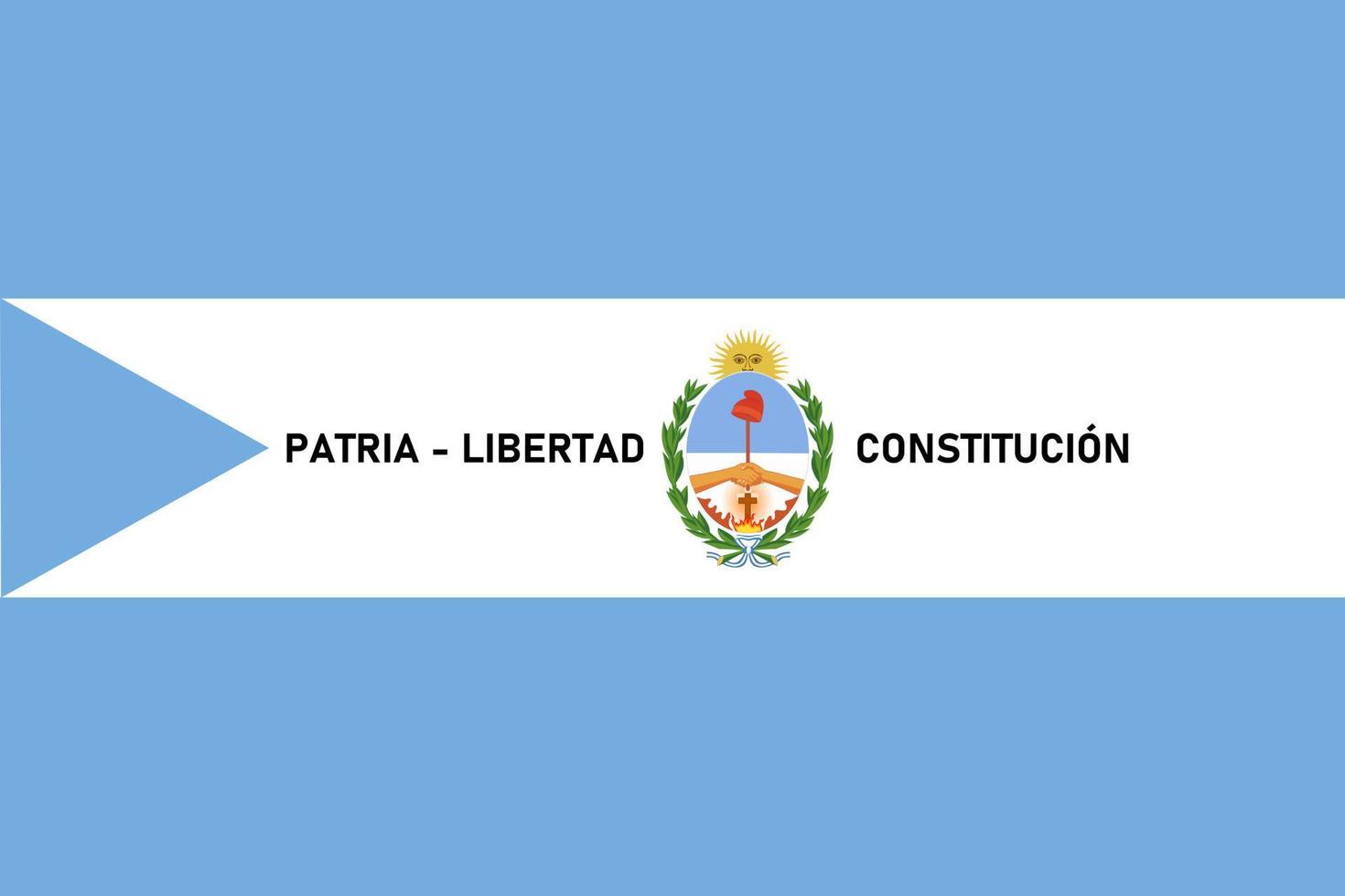 korrienter flagga. argentina provinser. vektor illustration.
