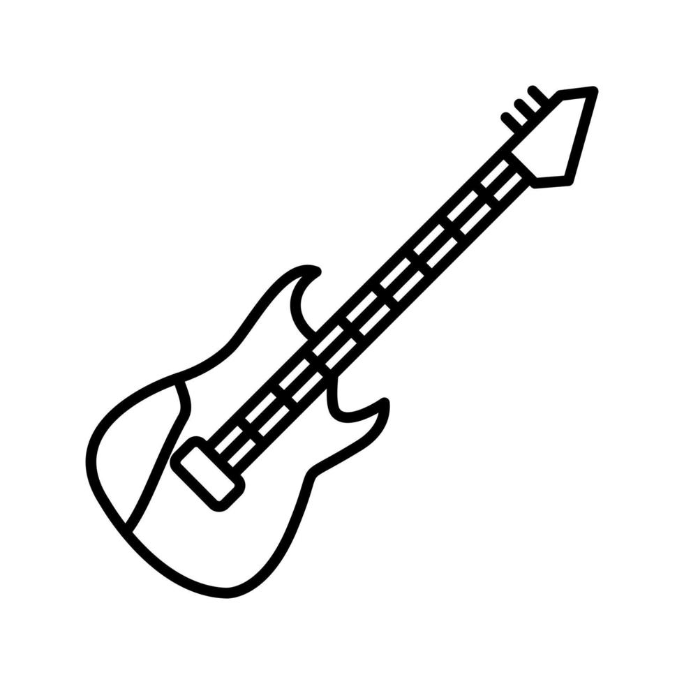 Vektorsymbol für E-Gitarre vektor