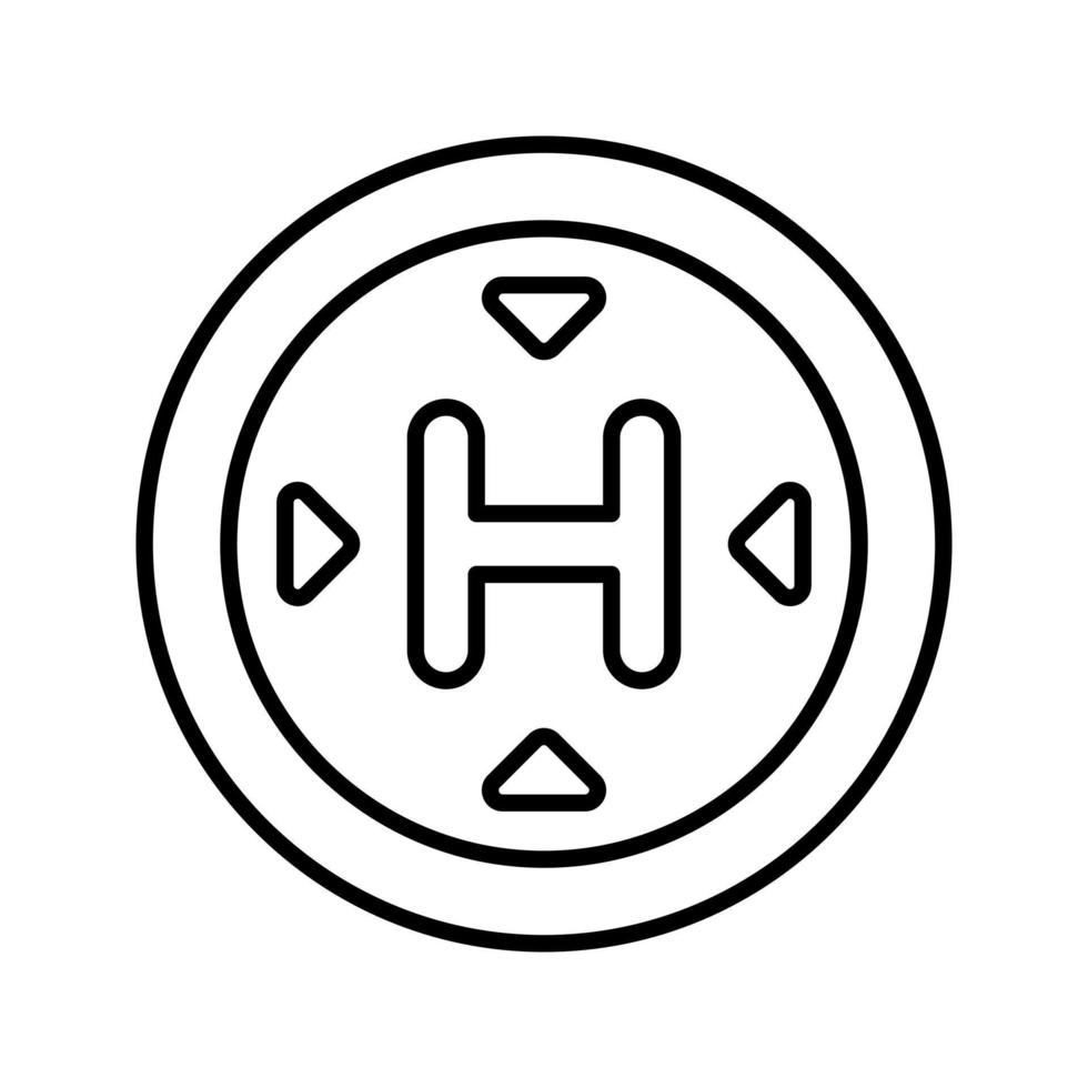 Heliport-Vektor-Symbol vektor