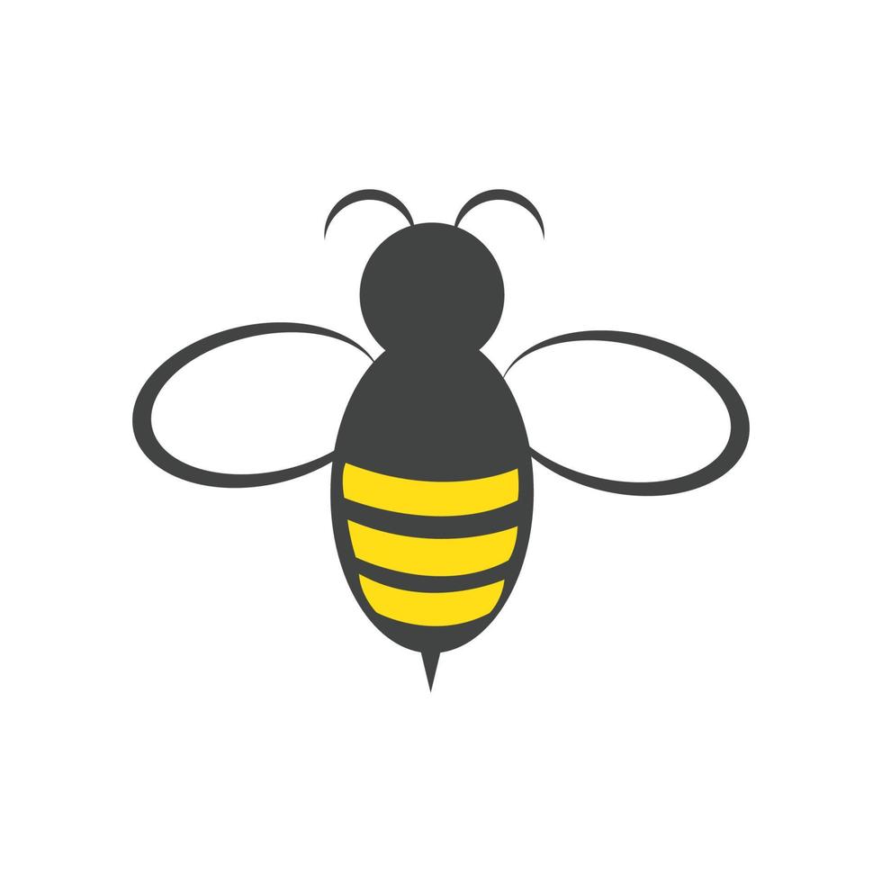 bee logotyp vektor ikon illustration