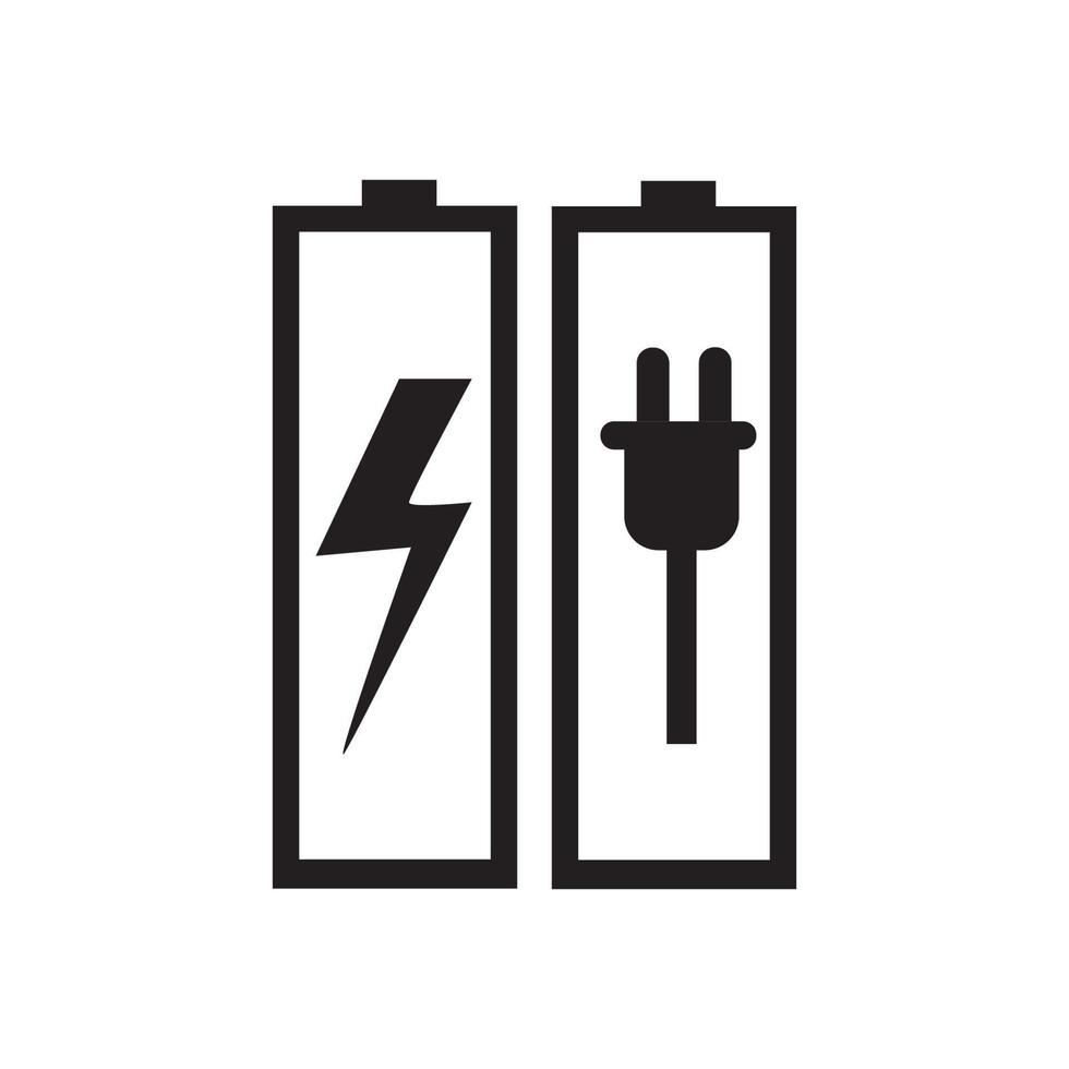 Batterieladesymbol vektor