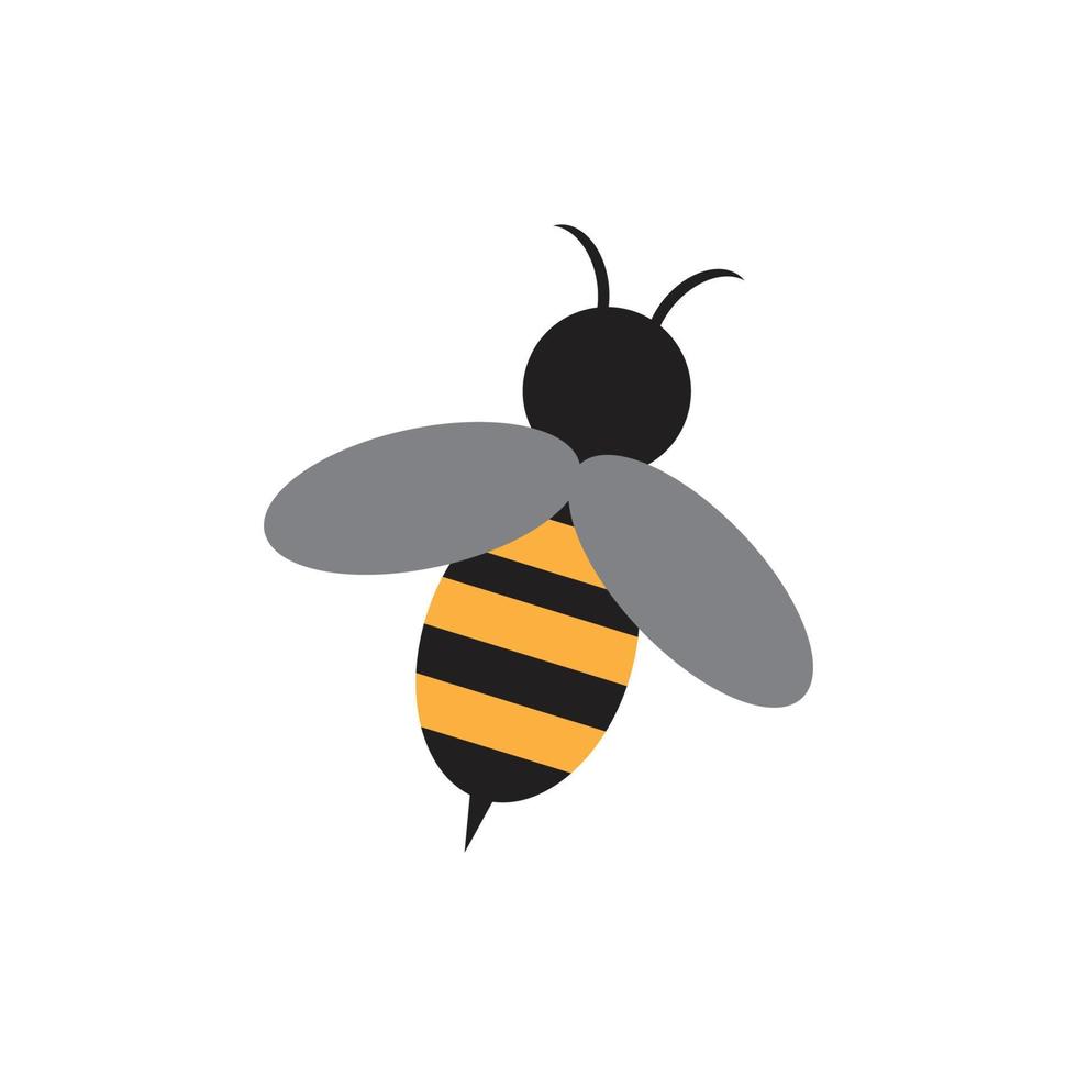 bee logotyp vektor ikon illustration