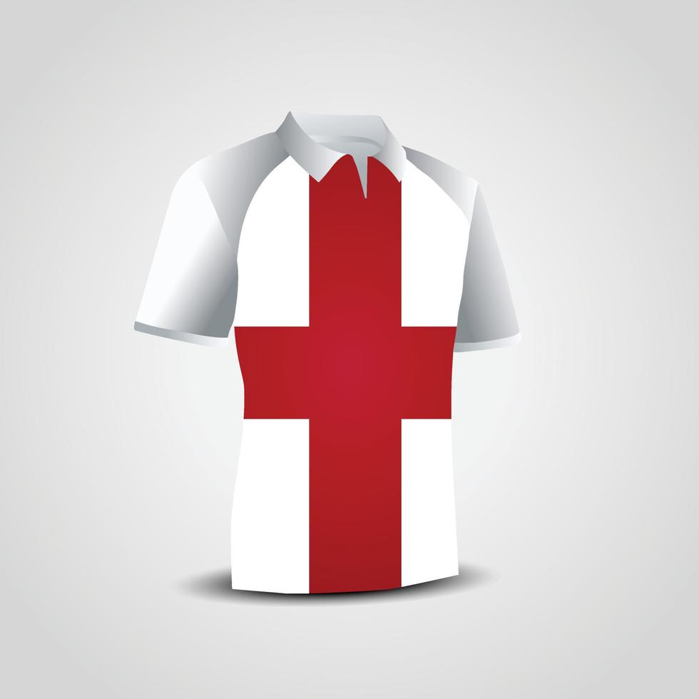 England förenad rike flagga på t-shirt vektor