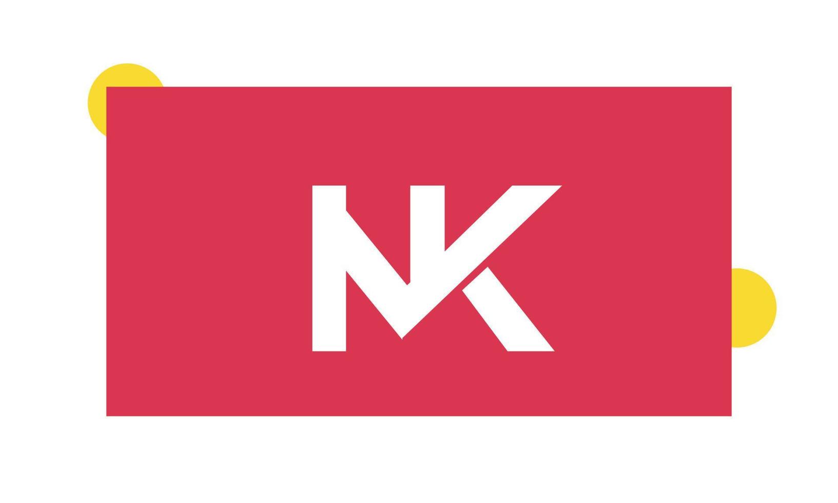 alphabet buchstaben initialen monogramm logo mk, km, m und k vektor