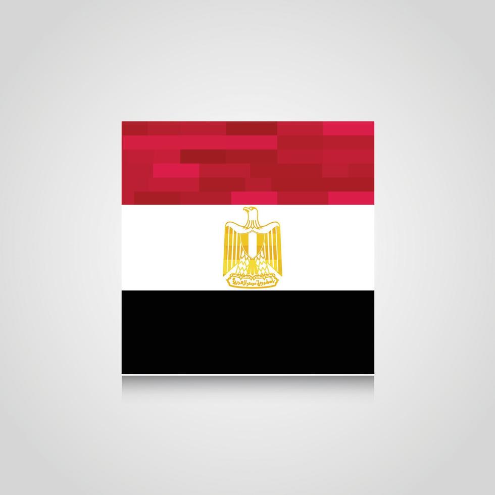 egypten abstrakt flagga bakgrund vektor