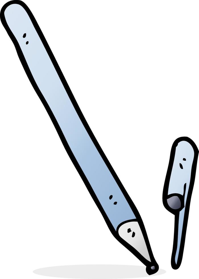 Gekritzel-Cartoon-Stift vektor