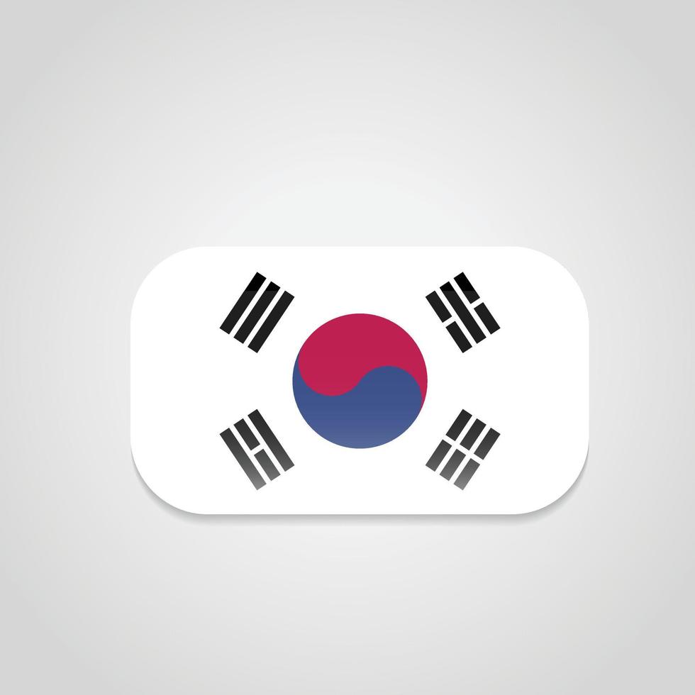 südkorea flag design vektor