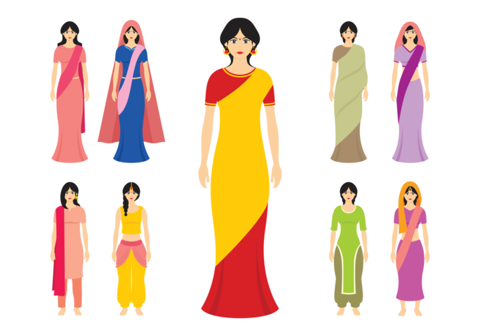 Indian Frauen Vektor