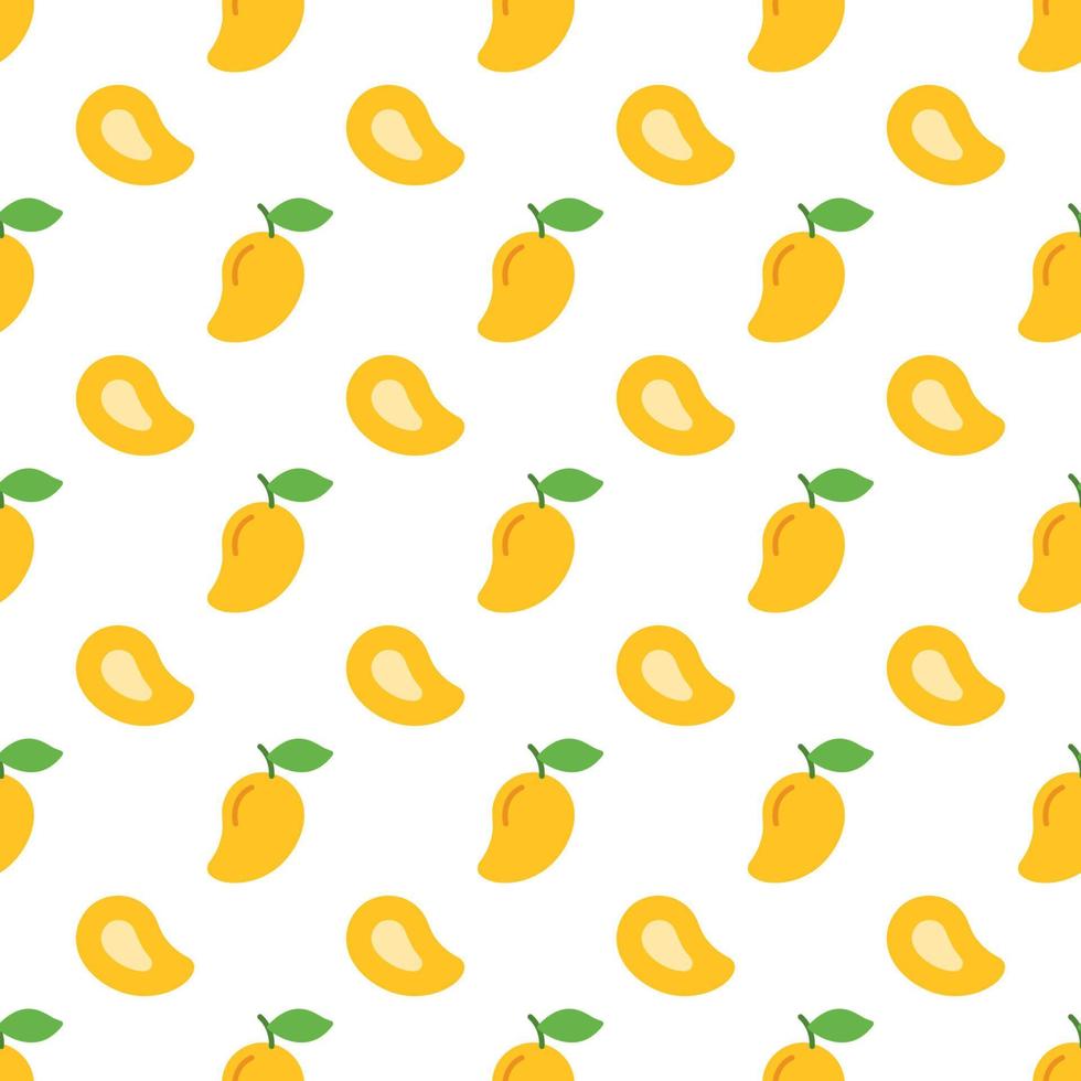 tecknad serie mango sömlös mönster bakgrund. vektor