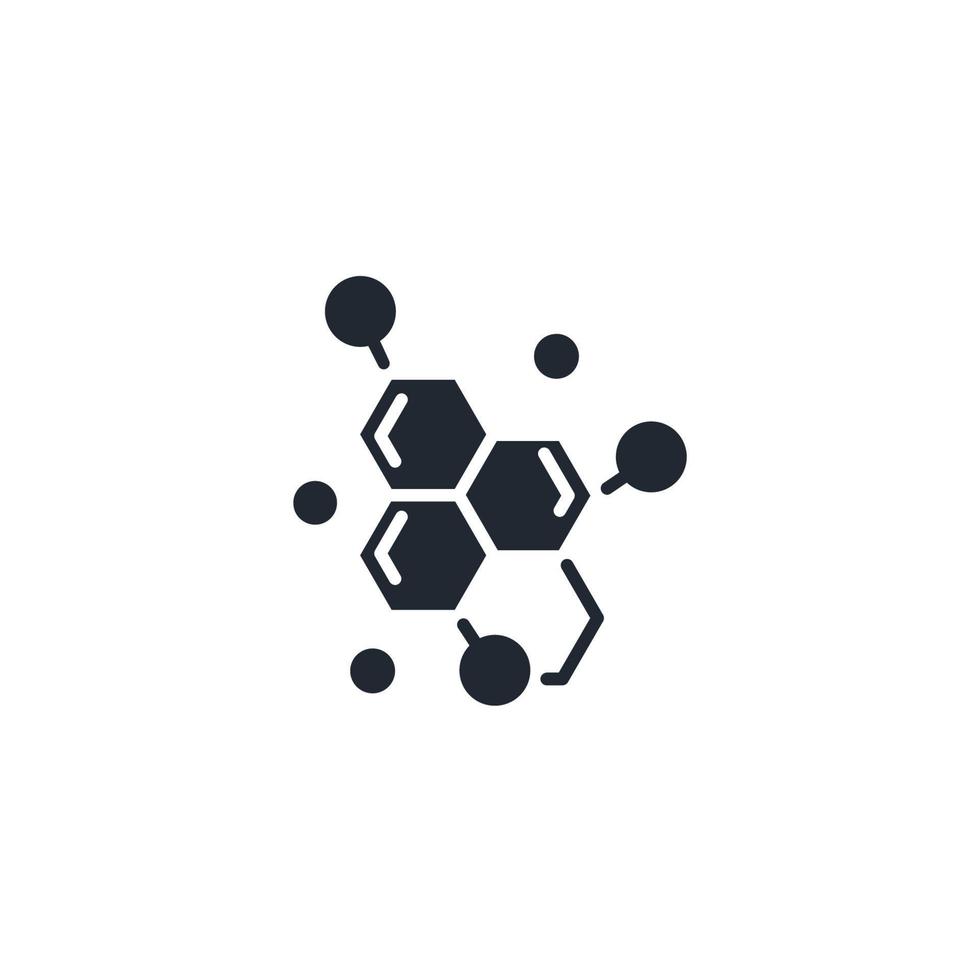 molekyl ikoner symbol vektor element för infographic webb