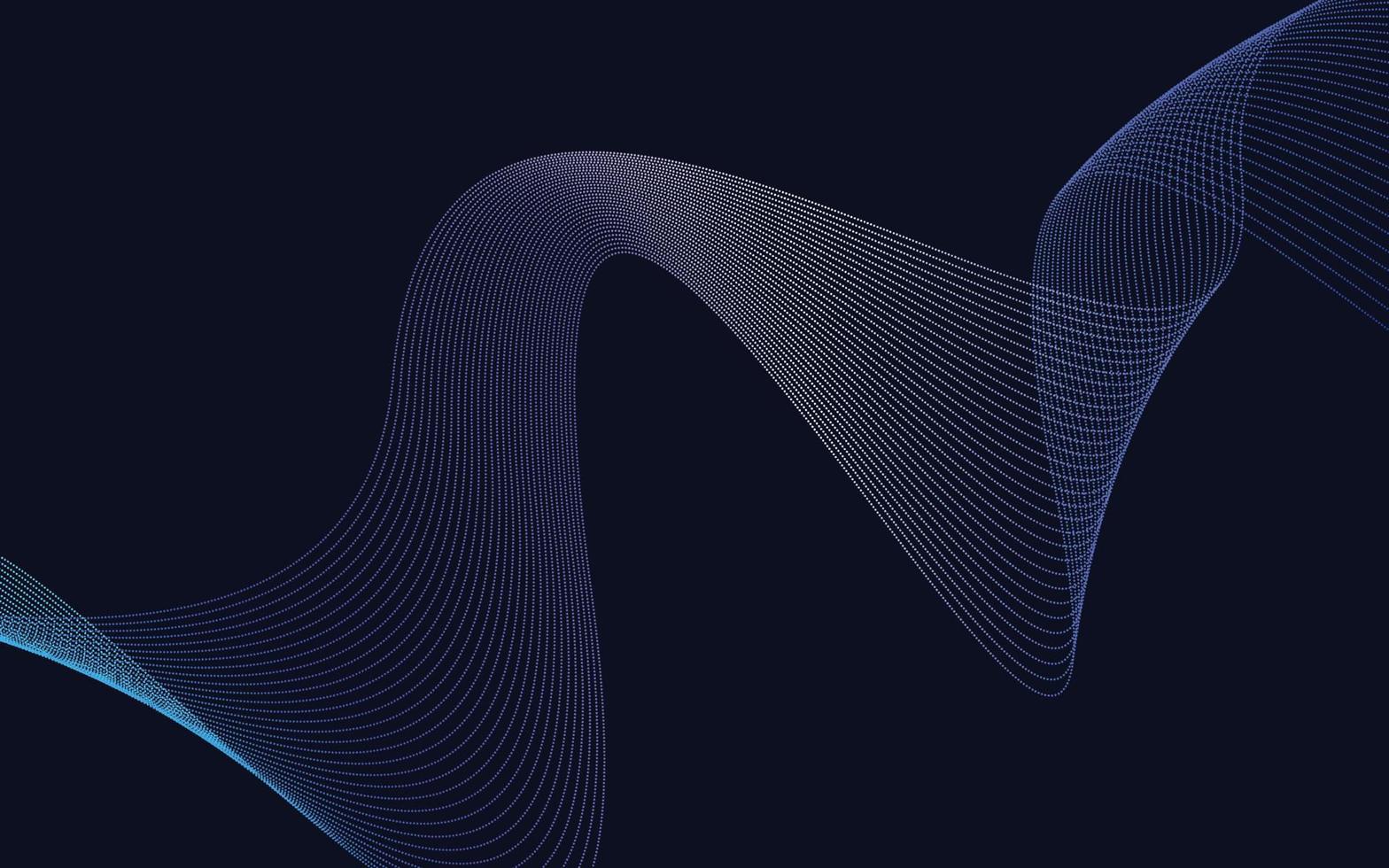 Vektor abstrakte Welle Hintergrund. blauer Farbverlauf bewegt Hintergrund wellenartig