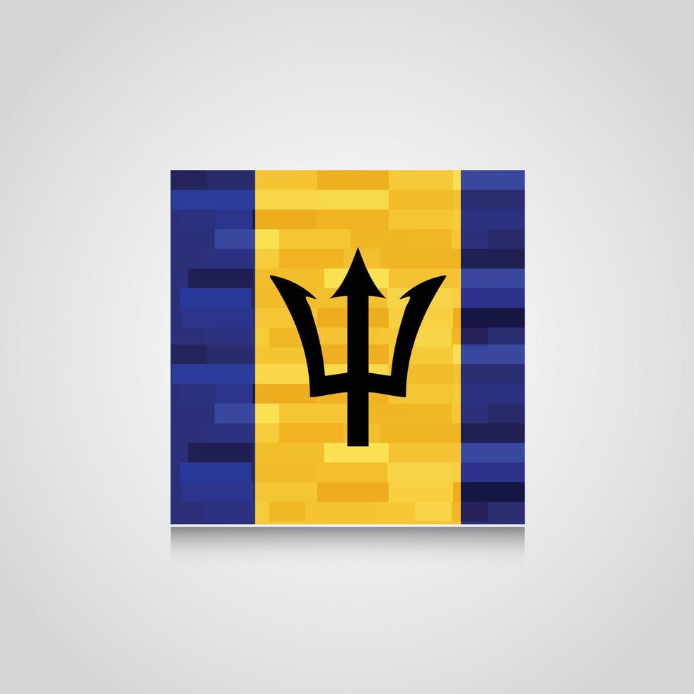 barbados abstrakt flagga bakgrund vektor