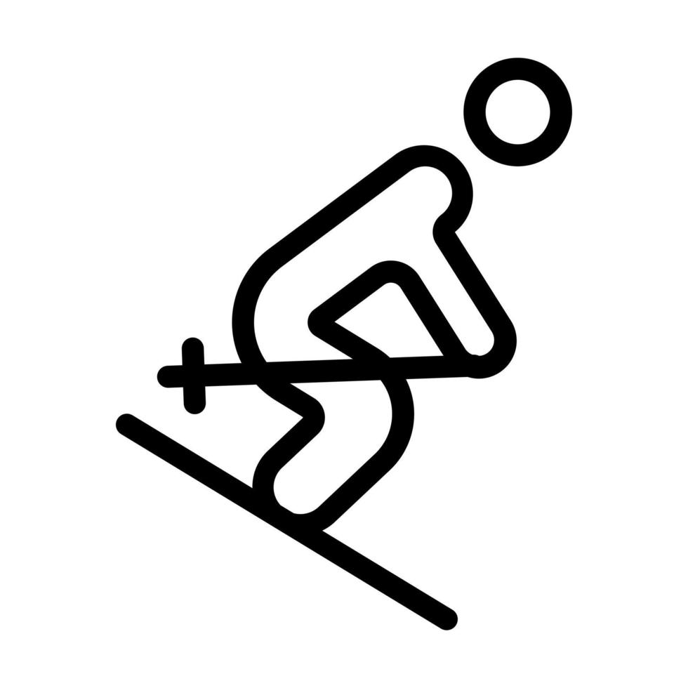 Ski-Icon-Design vektor