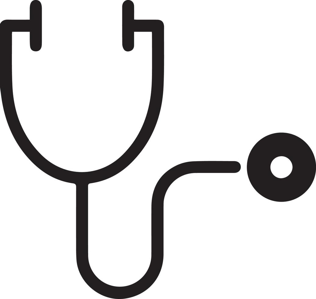 Gesundheitslogo. Stethoskop-Symbol Vektorsymbol für Arzt und Arzt vektor