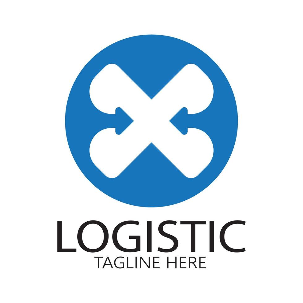 logistik logo symbol illustration vektor design verteilung symbol lieferung von waren wirtschaft finanzen