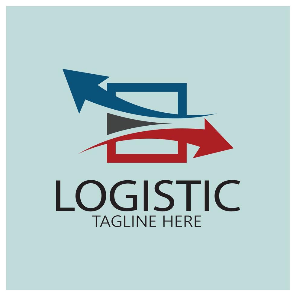 logistik logo symbol illustration vektor design verteilung symbol lieferung von waren wirtschaft finanzen