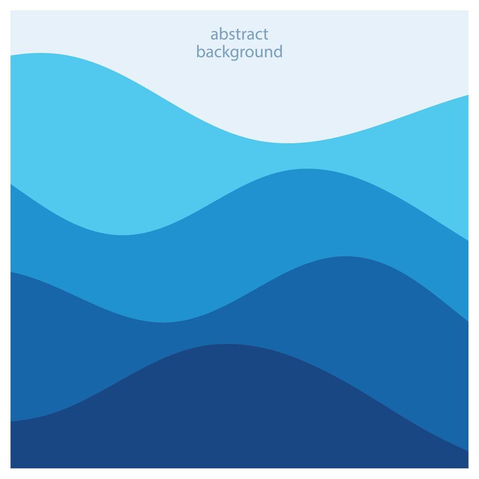 abstraktes Strandwellenhintergrunddesign mit blauer Vektorkombination, Konzeptdesign für Buchumschlag, Tapete, Swimmingpool, Marine, See vektor