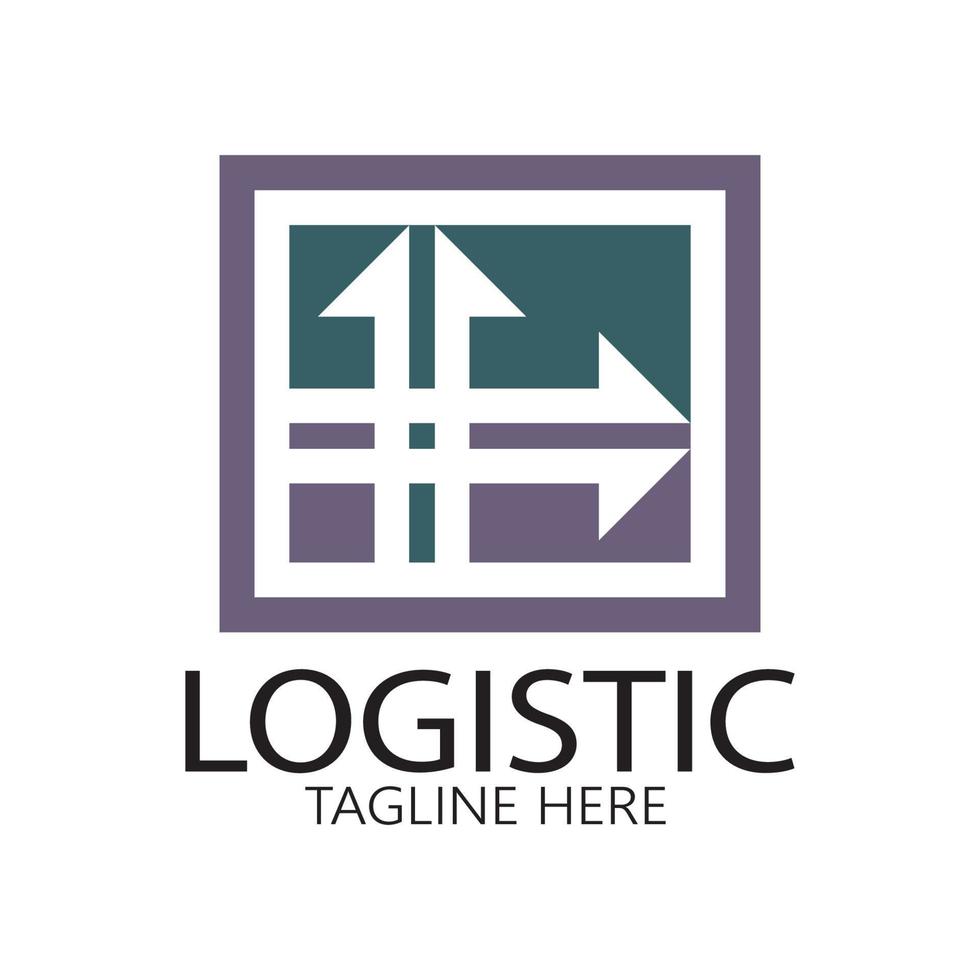 logistik logo symbol illustration vektor design verteilung symbol lieferung von waren wirtschaft finanzen