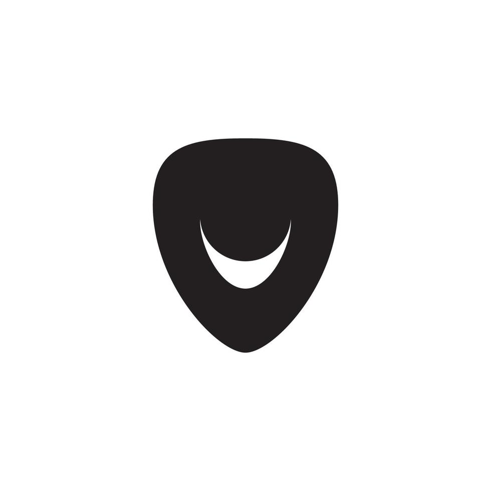 logotyp ikon illustration mall enkel gitarr plocka vektor design för bricka musik märka musik studio musikalisk instrument företag