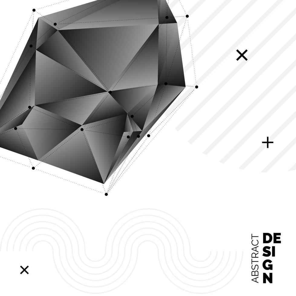 schwarzer Vektor verschwommenes Dreieck Hintergrunddesign. geometrischer Hintergrund im Origami-Stil mit Farbverlauf