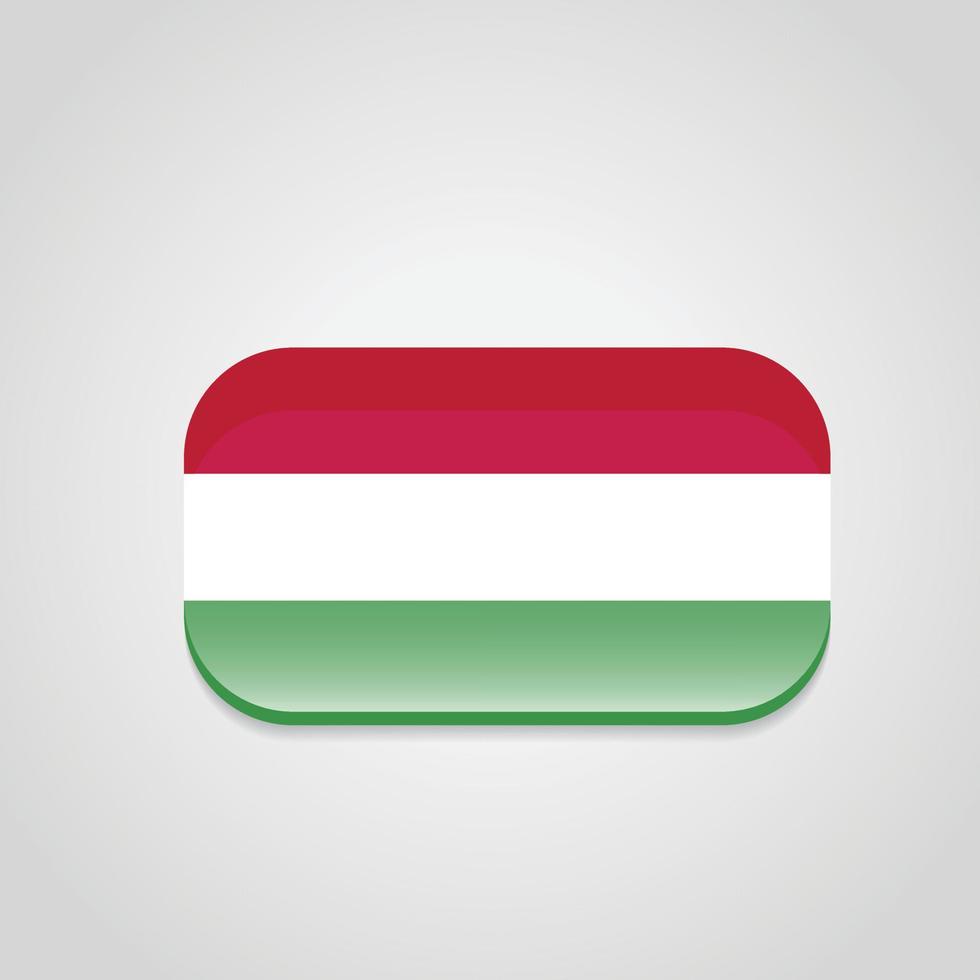 Designvektor der ungarischen Flagge vektor