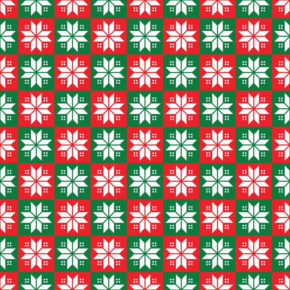 hand dragen sticka glad jul eller xmas sömlös design mönster. festlig vinter- textur. vektor