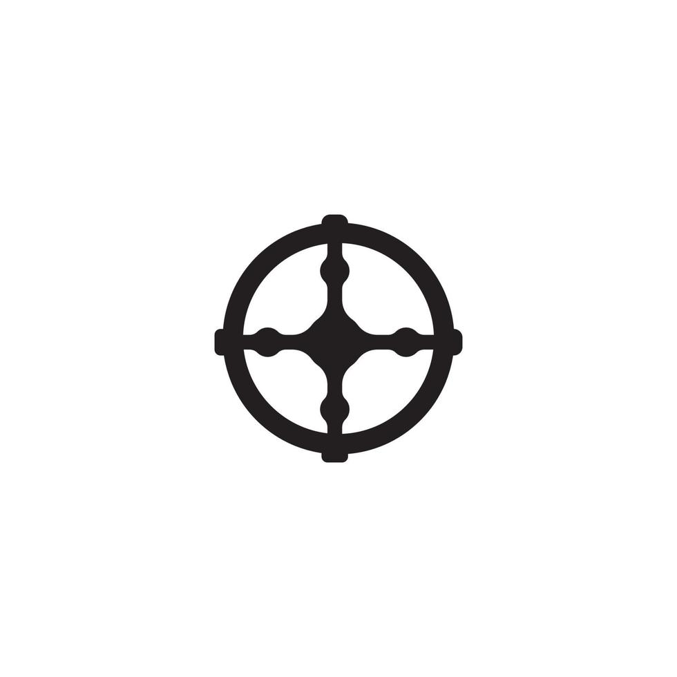 styrning ikon logotyp, vektor design