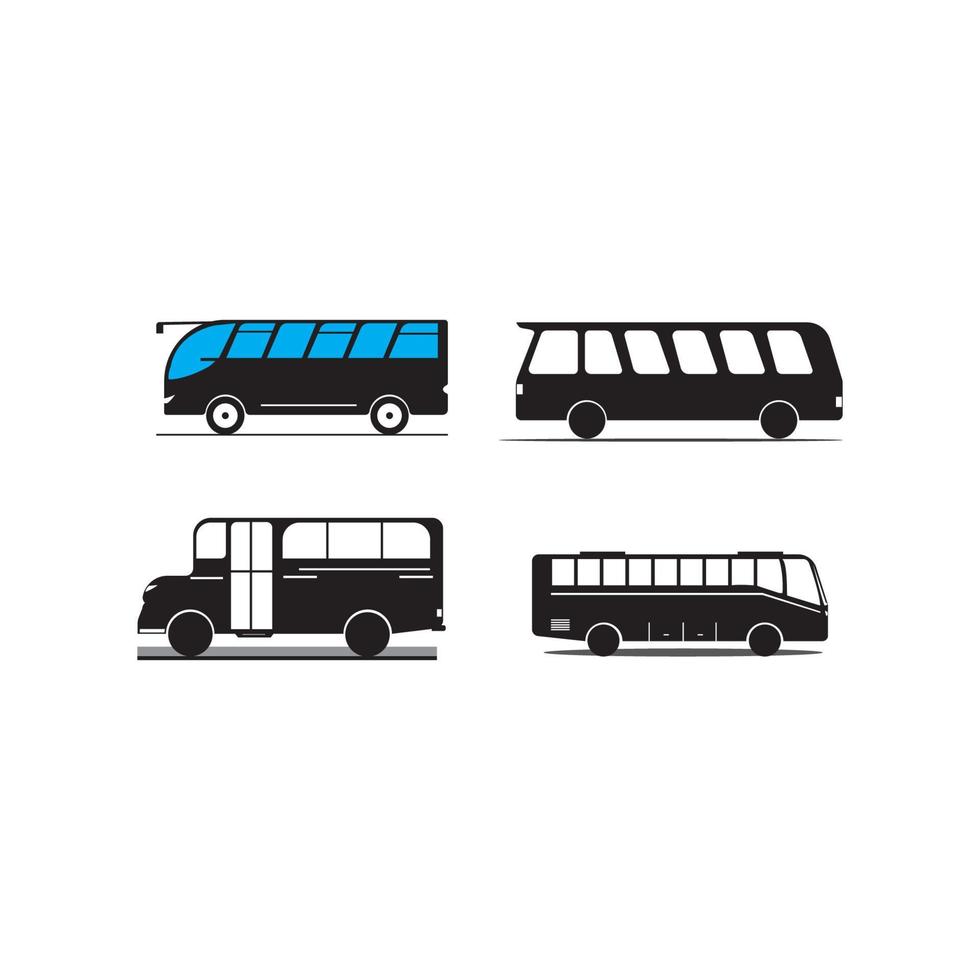 buss ikon logotyp, vektor design