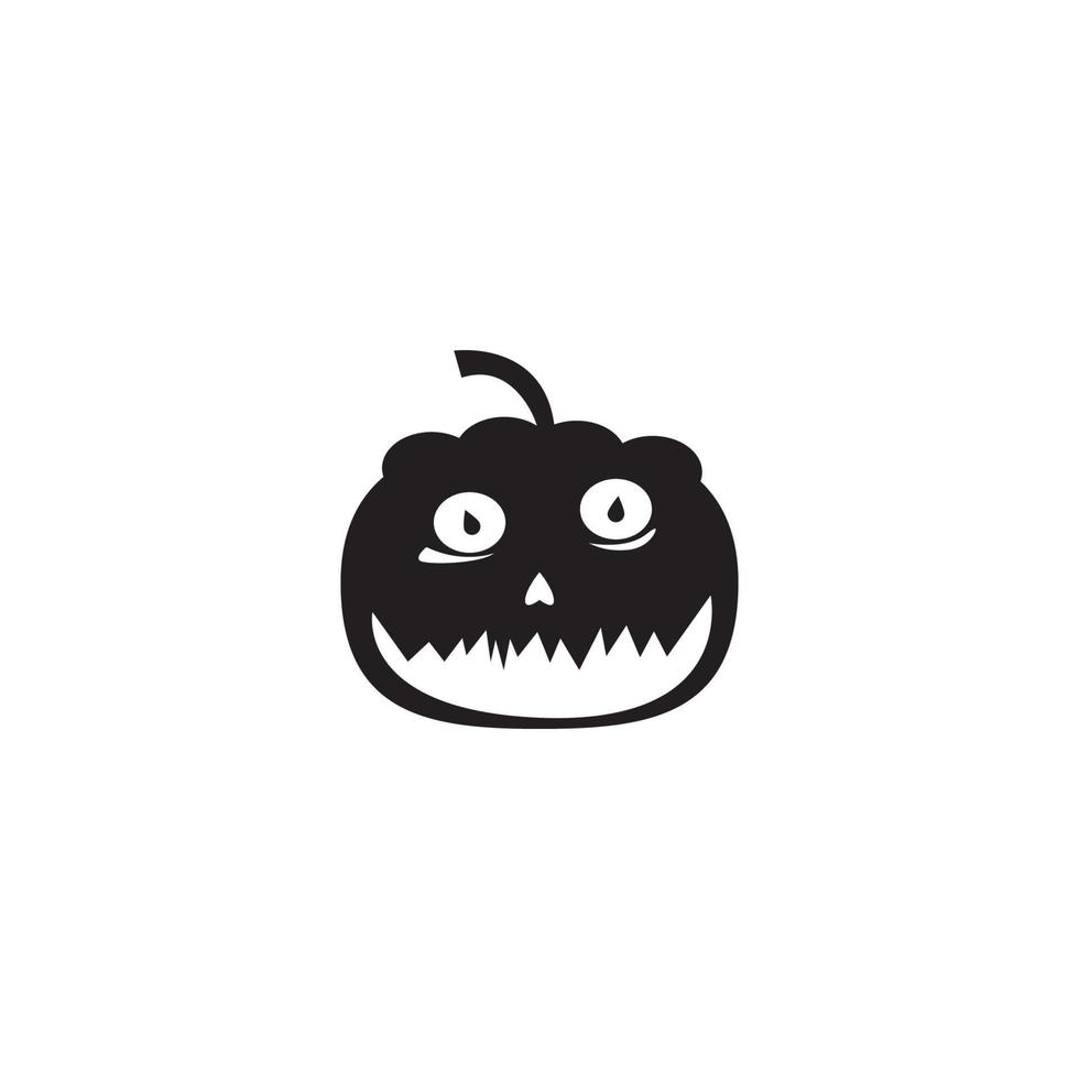 hallowen ikon logotyp, vektor design