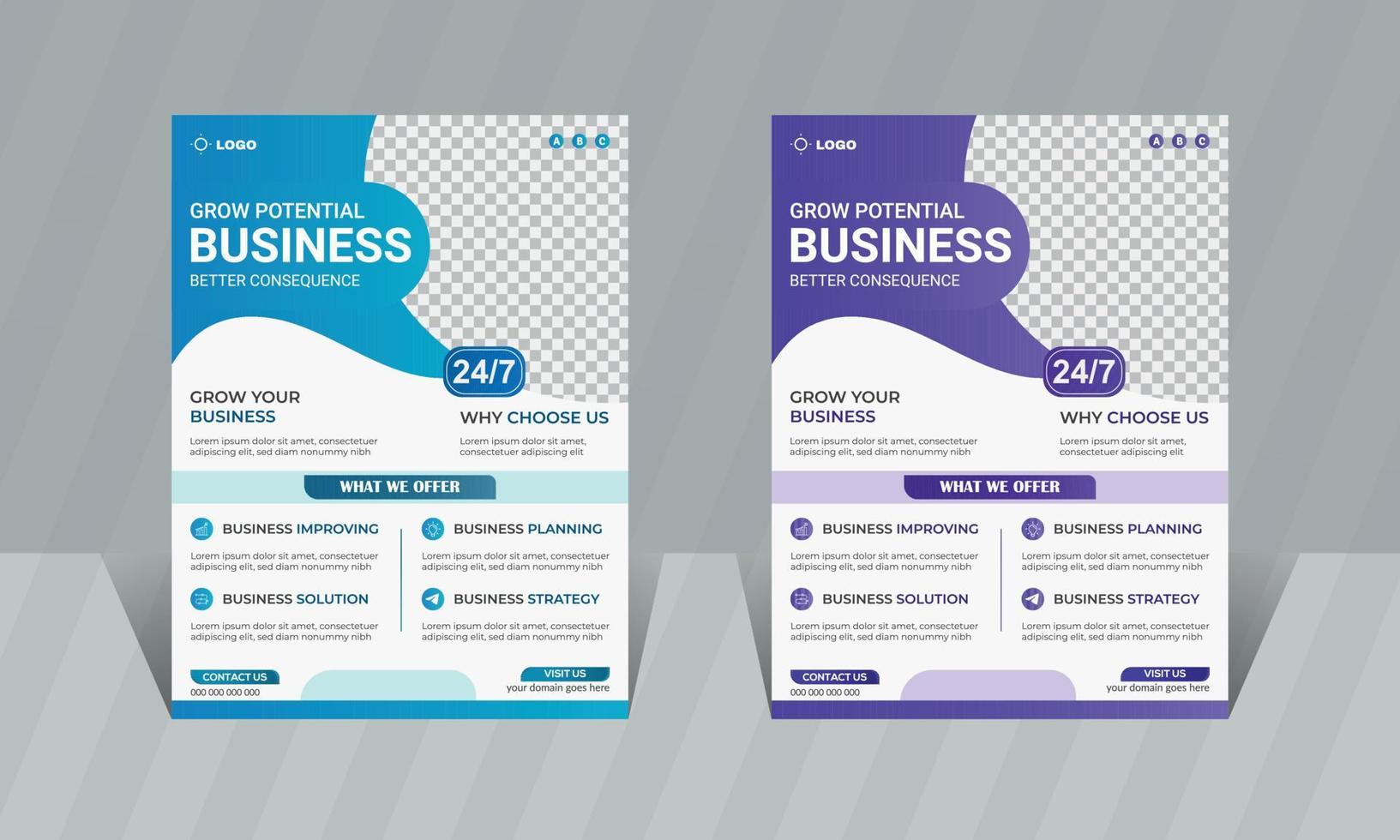 unternehmensgeschäft flyer vorlage broschüre cover vektor design a4 größe business poster flyer layout digitales marketing werben für förderung und publikation