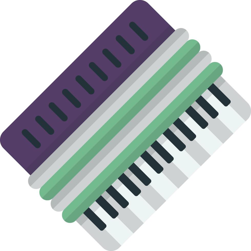 mini piano tangentbord illustration i minimal stil vektor