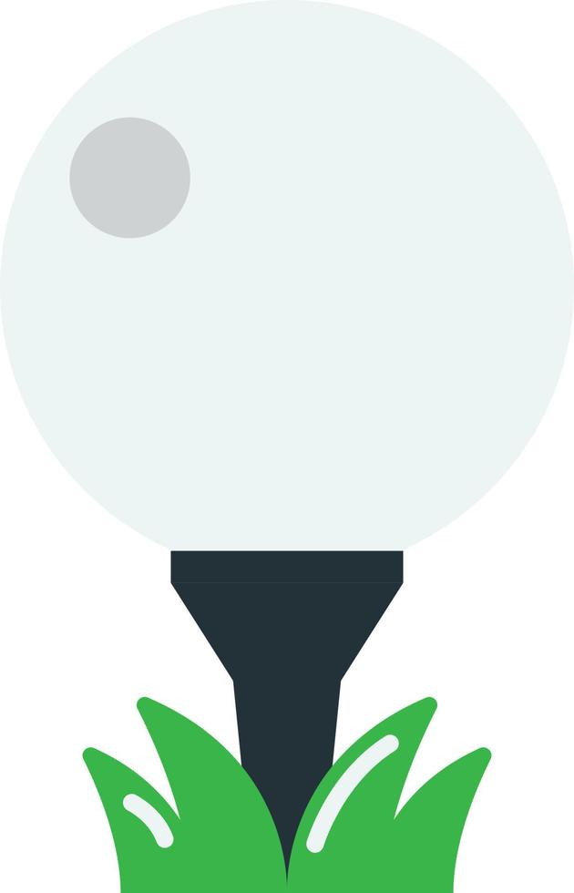 golfballillustration im minimalen stil vektor