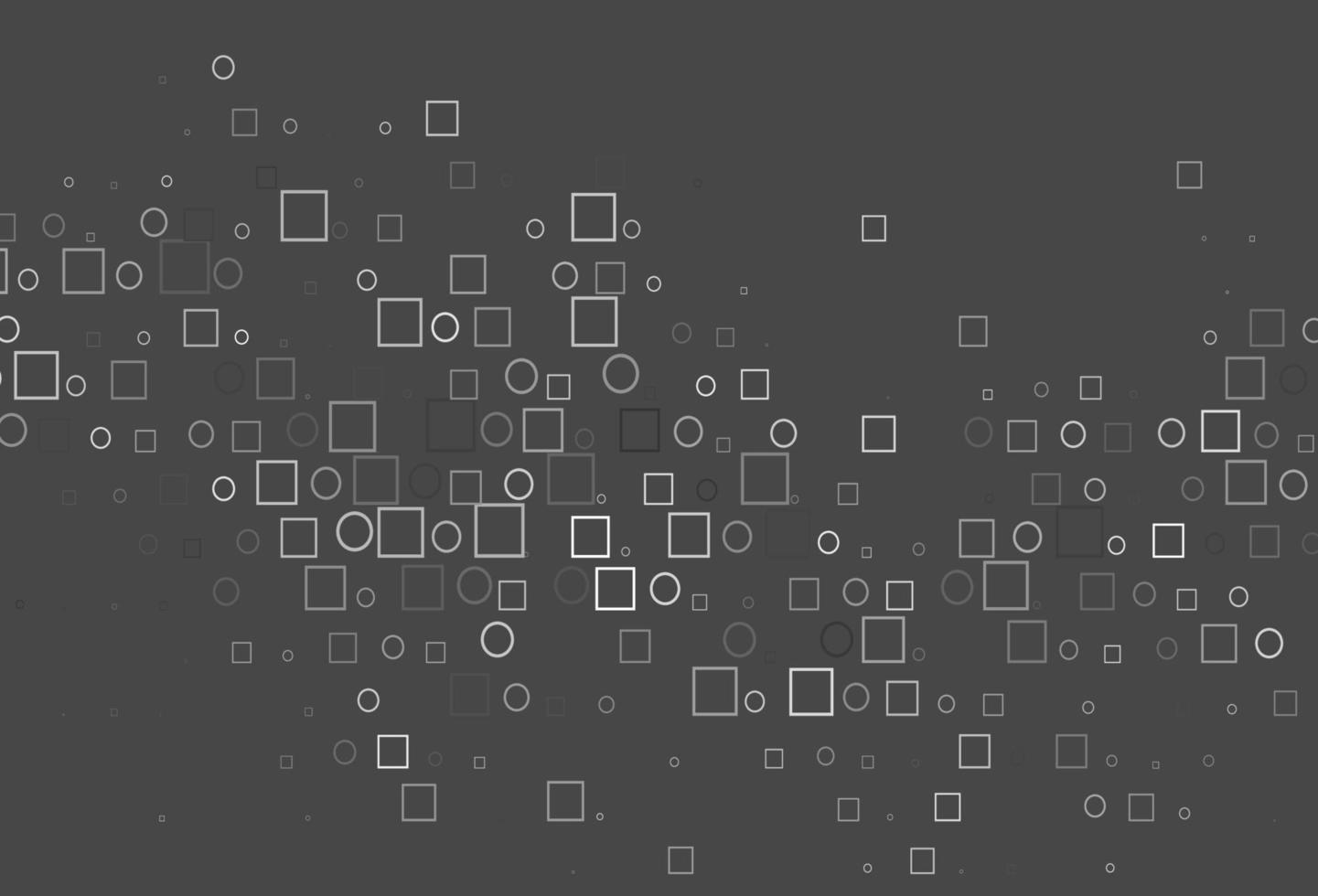 ljus silver, grå vektor layout med cirkel fläckar, kuber.