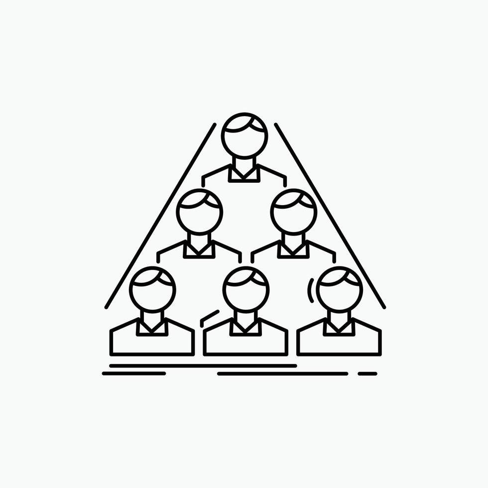 Mannschaft. bauen. Struktur. Geschäft. Symbol für Besprechungszeile. vektor isolierte illustration