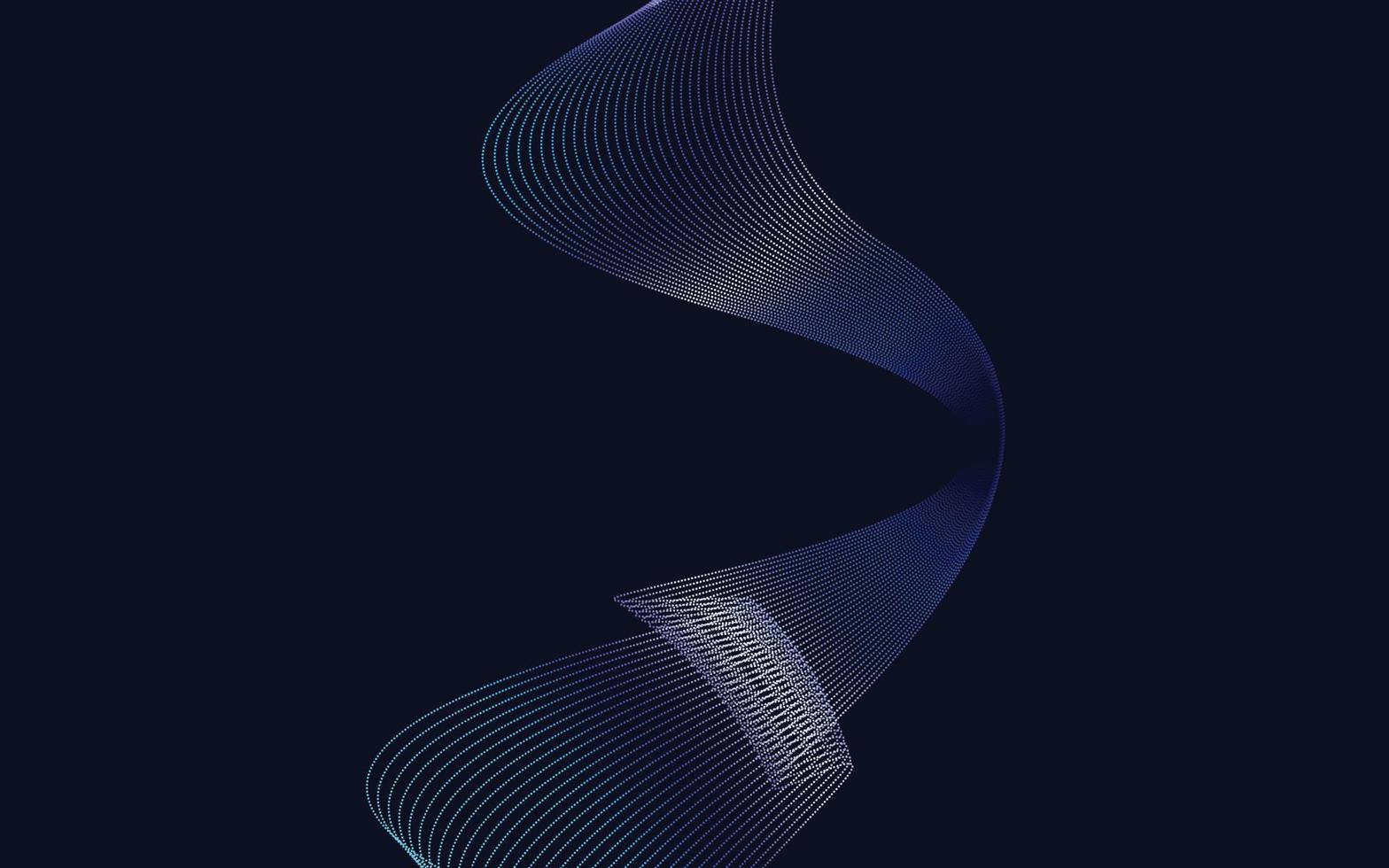 abstrakt blå lutning vågig rader bakgrund vektor