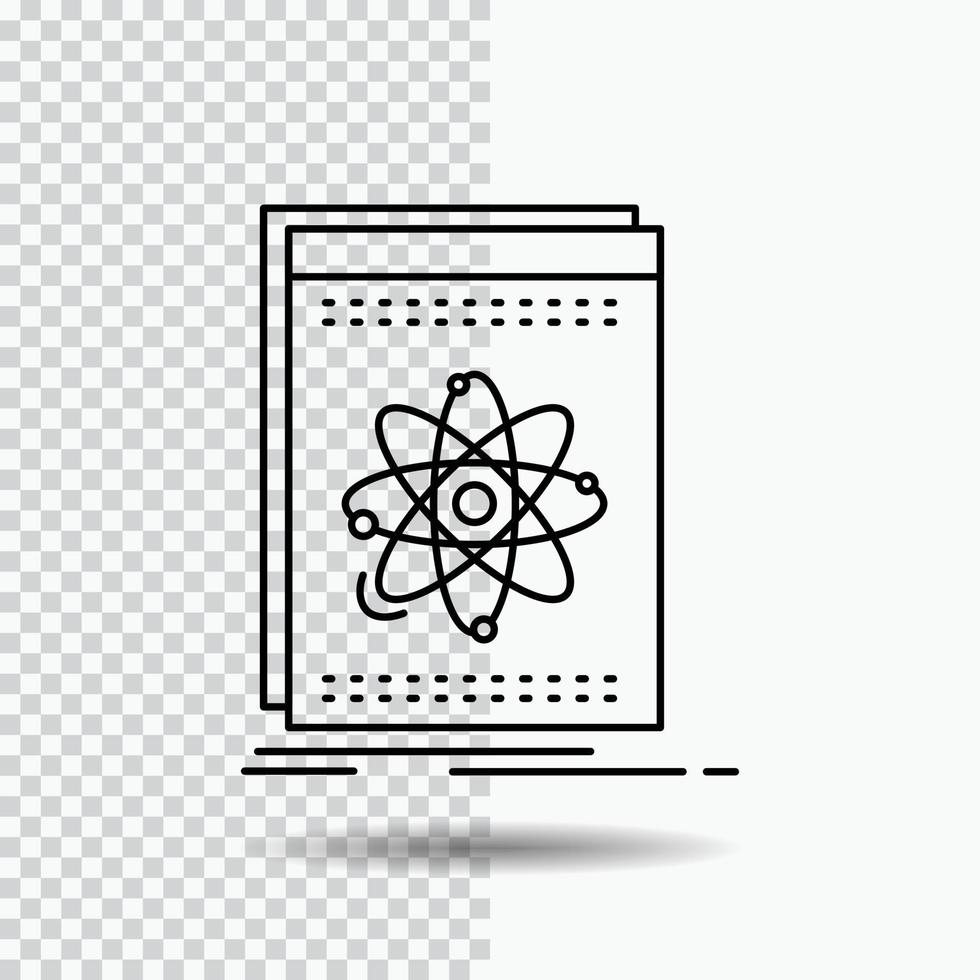 API. Anwendung. Entwickler. Plattform. Wissenschaftsliniensymbol auf transparentem Hintergrund. schwarze Symbolvektorillustration vektor