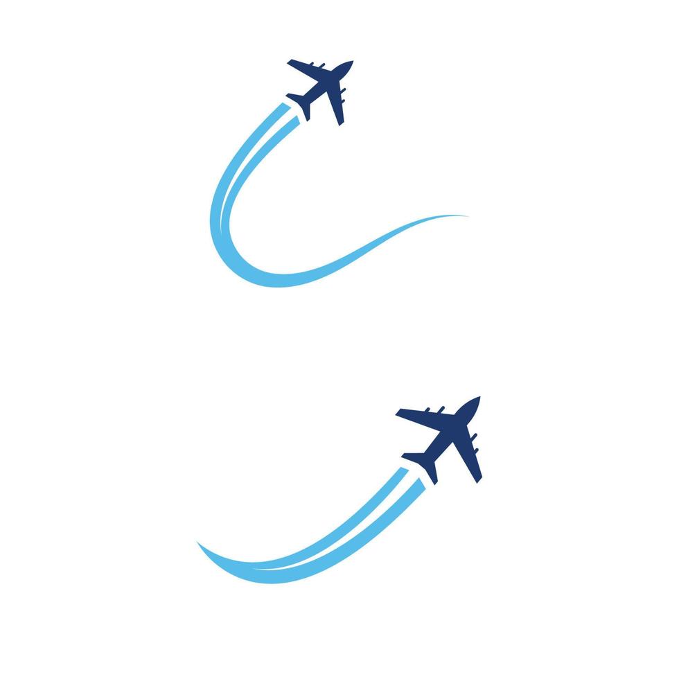 Flugzeug-Symbol-Vektor-Illustration-Design vektor