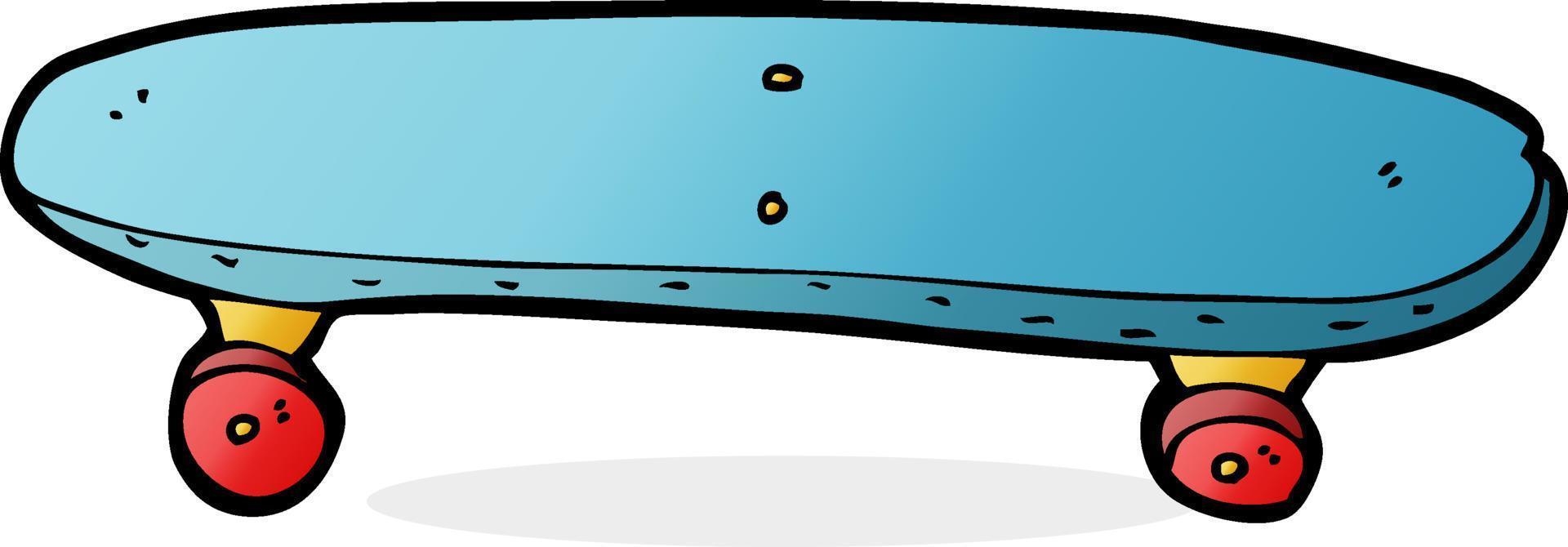 Gekritzel-Cartoon-Skateboard vektor