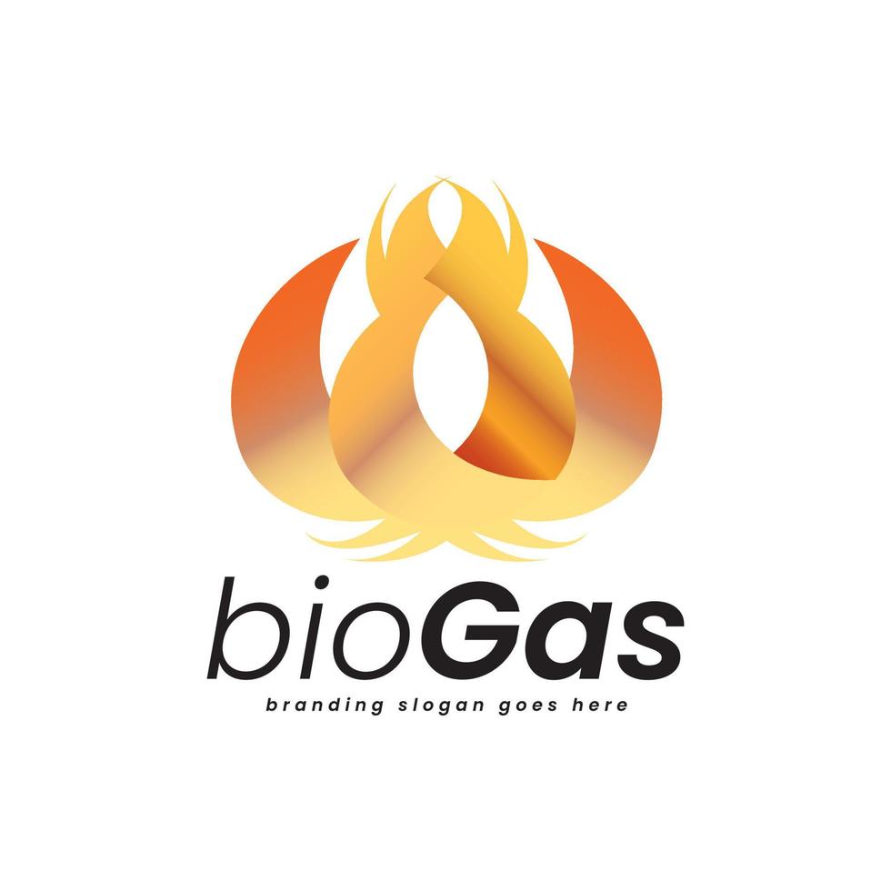Biogas-Mineralressourcen-Logo vektor