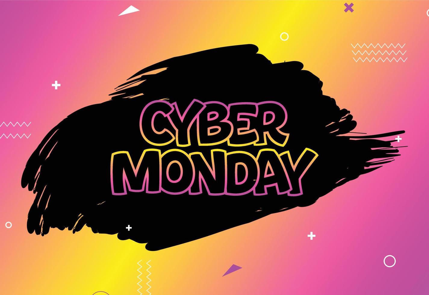 cyber måndag försäljning affisch. kommersiell rabatt händelse baner. cyber måndag texturerat. vektor företag illustration. cyber måndag vektor illustration. cyber måndag försäljning baner layout design