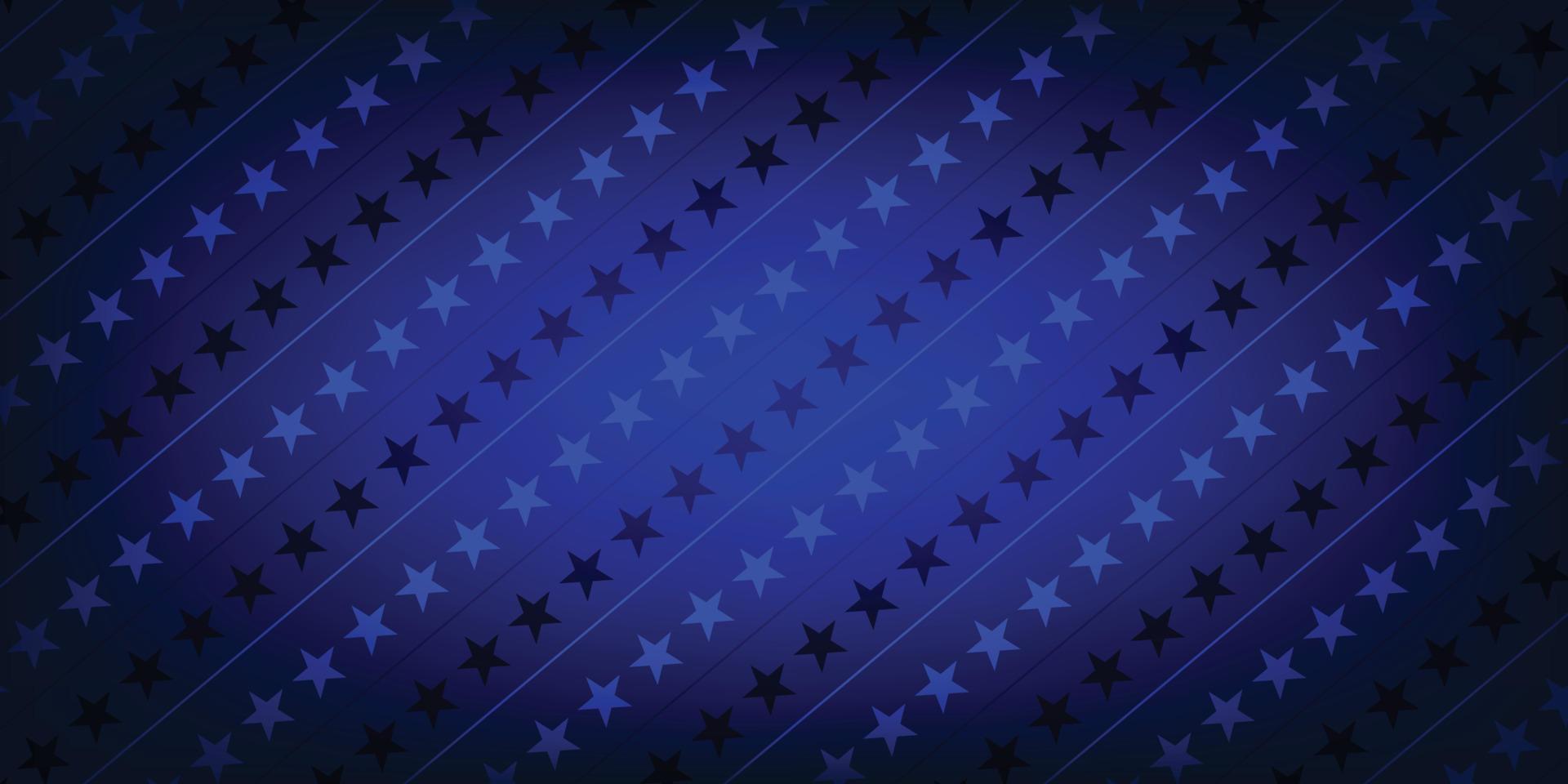 USA stjärna patriotisk bakgrund blå vektor