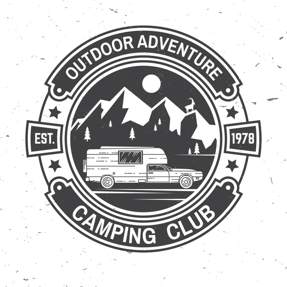 Campingclub. Vektor-Illustration. vektor