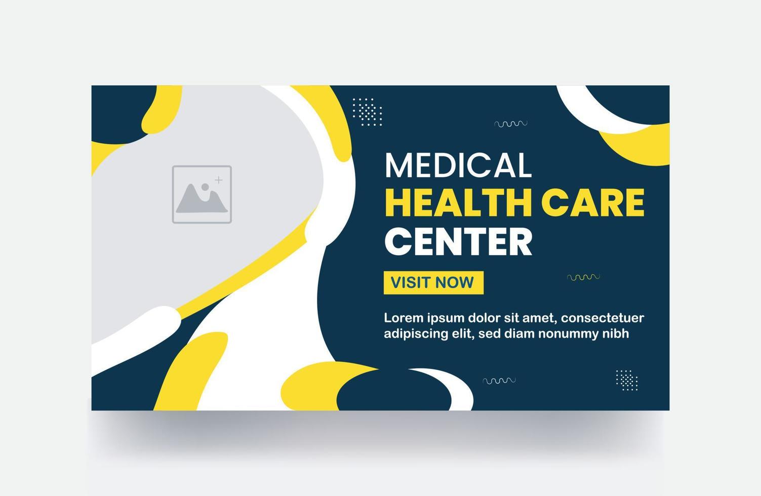 Thumbnail- und Banner-Vorlage für das medizinische Gesundheitswesen vektor