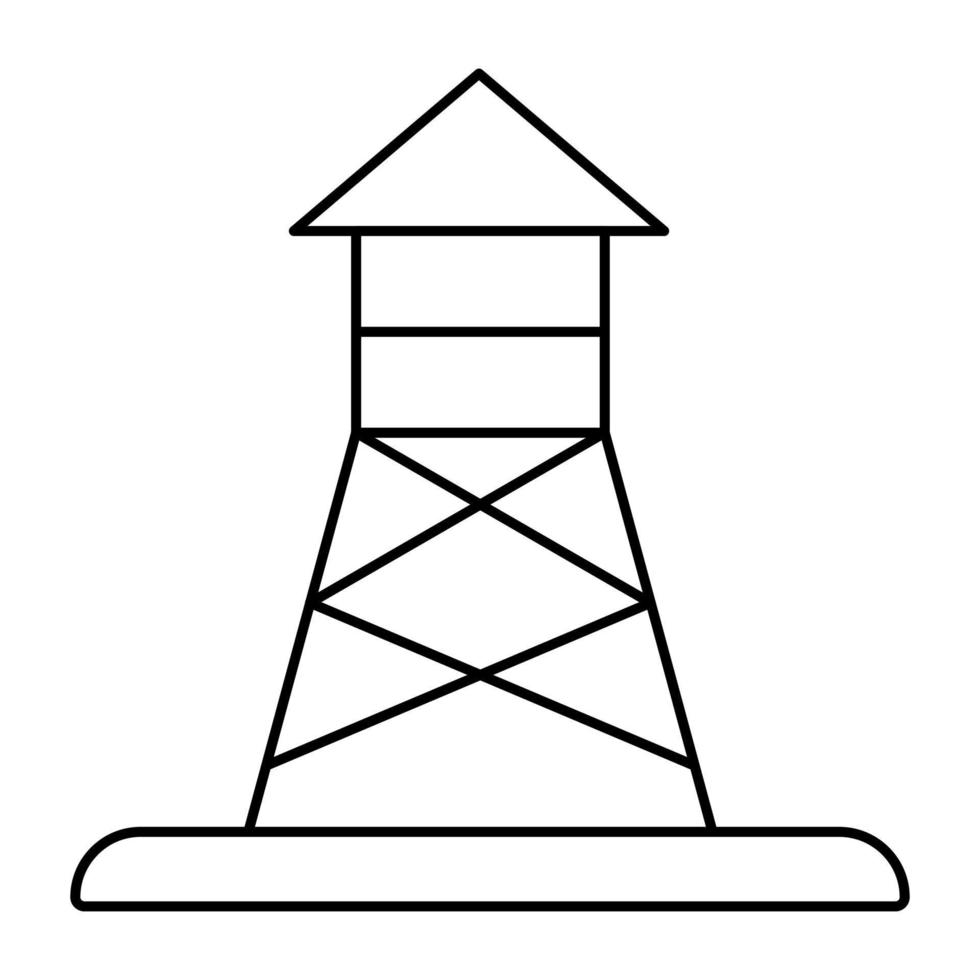 Strommast-Symbol im flachen Design vektor