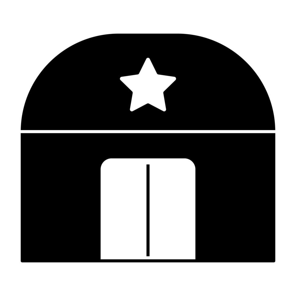 ein Icon-Design der Militärbasis vektor